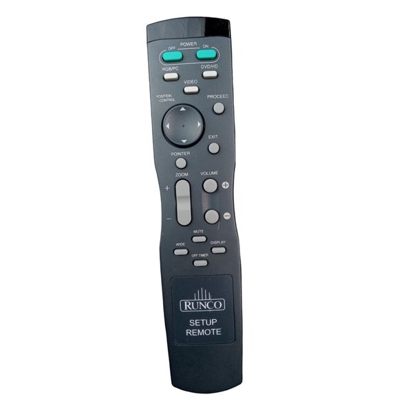 Runco Setup Remote Control OEM Projector Home Theater Discontinued Tested Works - Picture 1 of 4